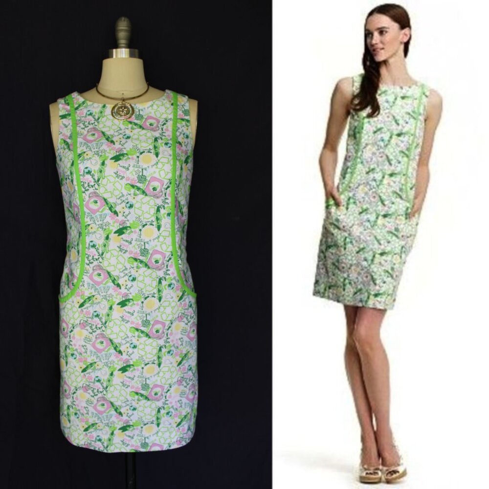 Vintage  Lilly Pulitzer Original's Collection Worth shift Queen Of Green mod NWT